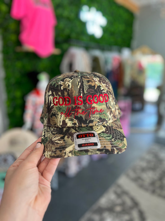 God Is Good - CAMO Canvas Trucker