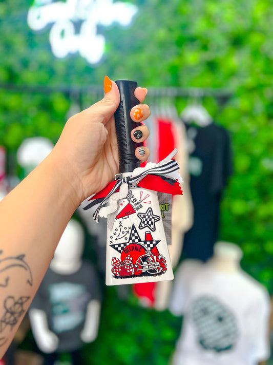 Hilldale Hornets Cowbell - Football White