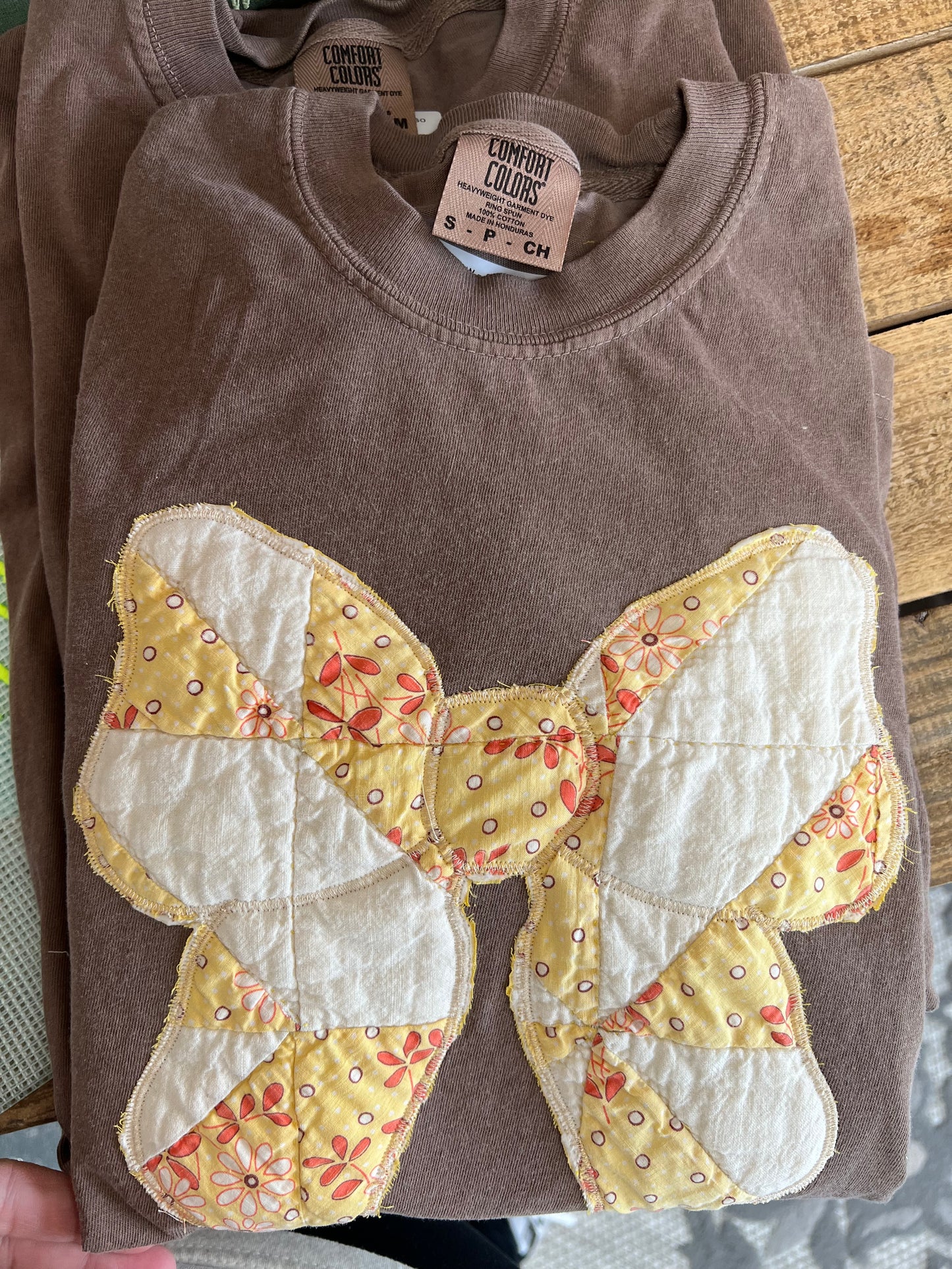 Quilted Bow - CC Espresso