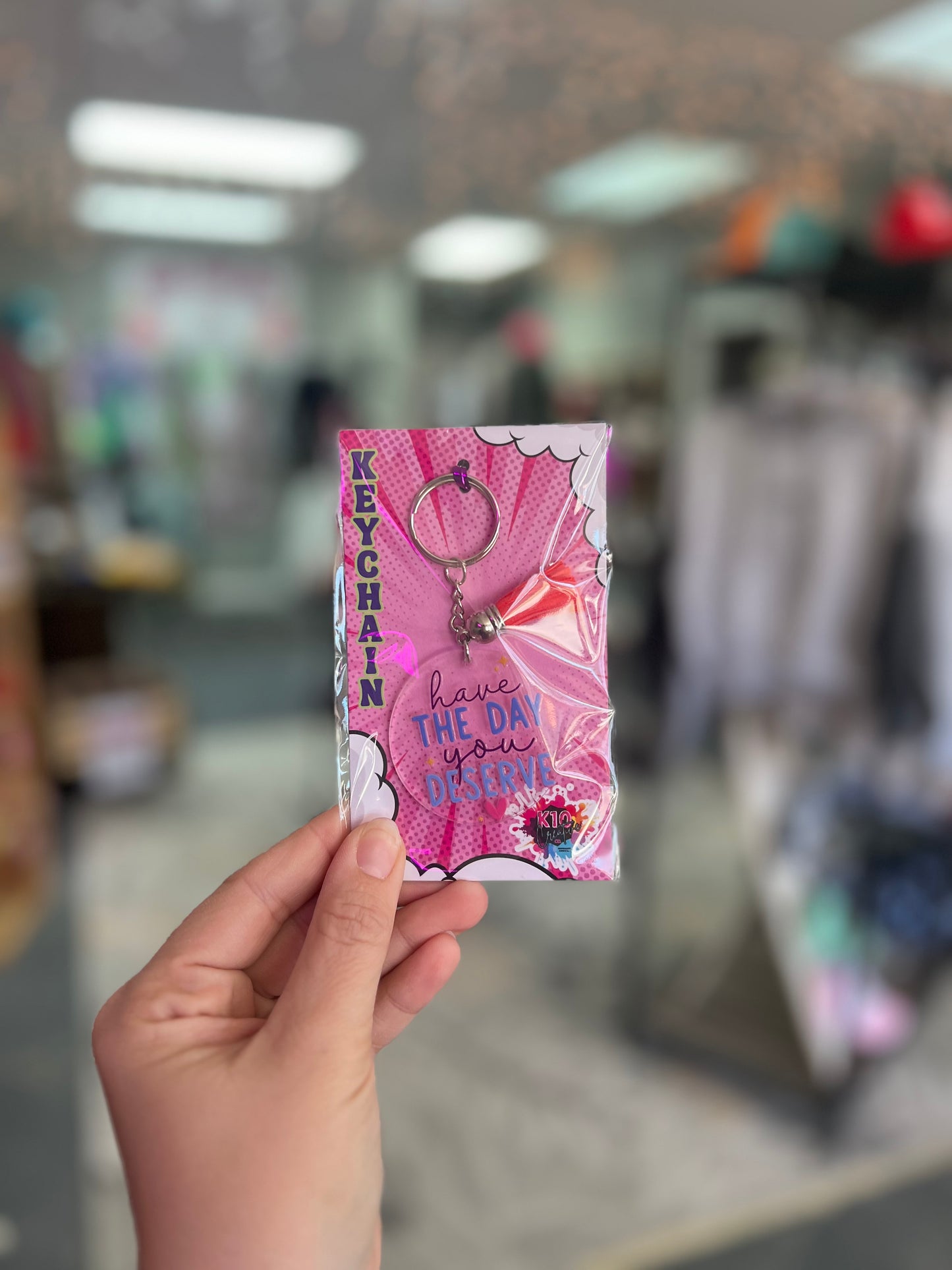 Day You Deserve Circle Keychain