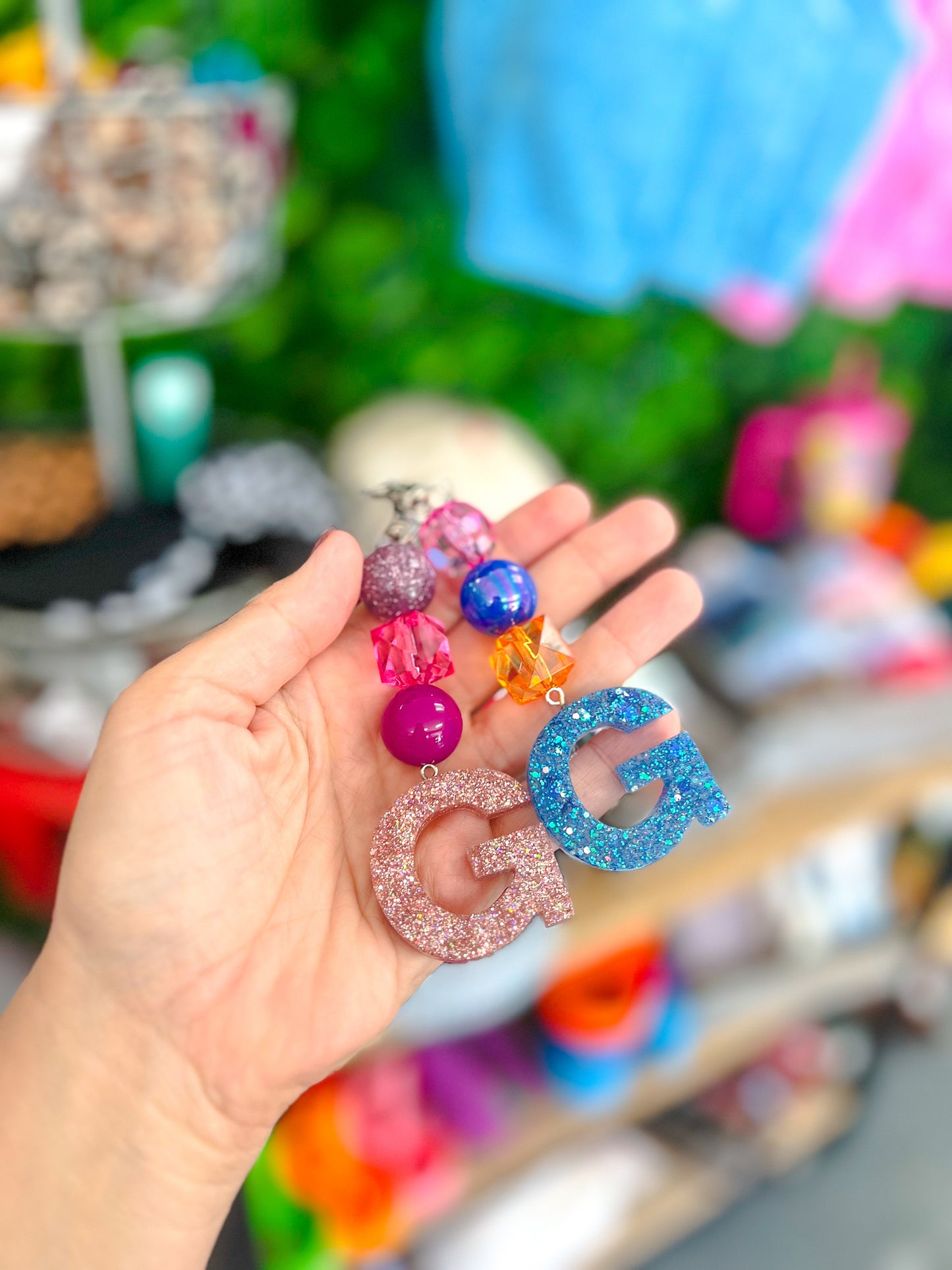 G {beaded keychain}