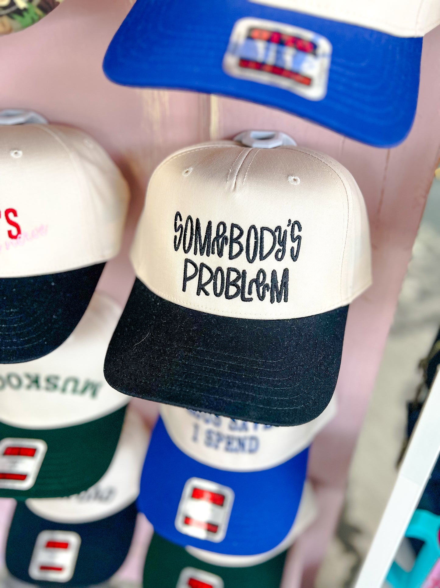 Somebodys Prob - BLK/NAT Canvas Trucker