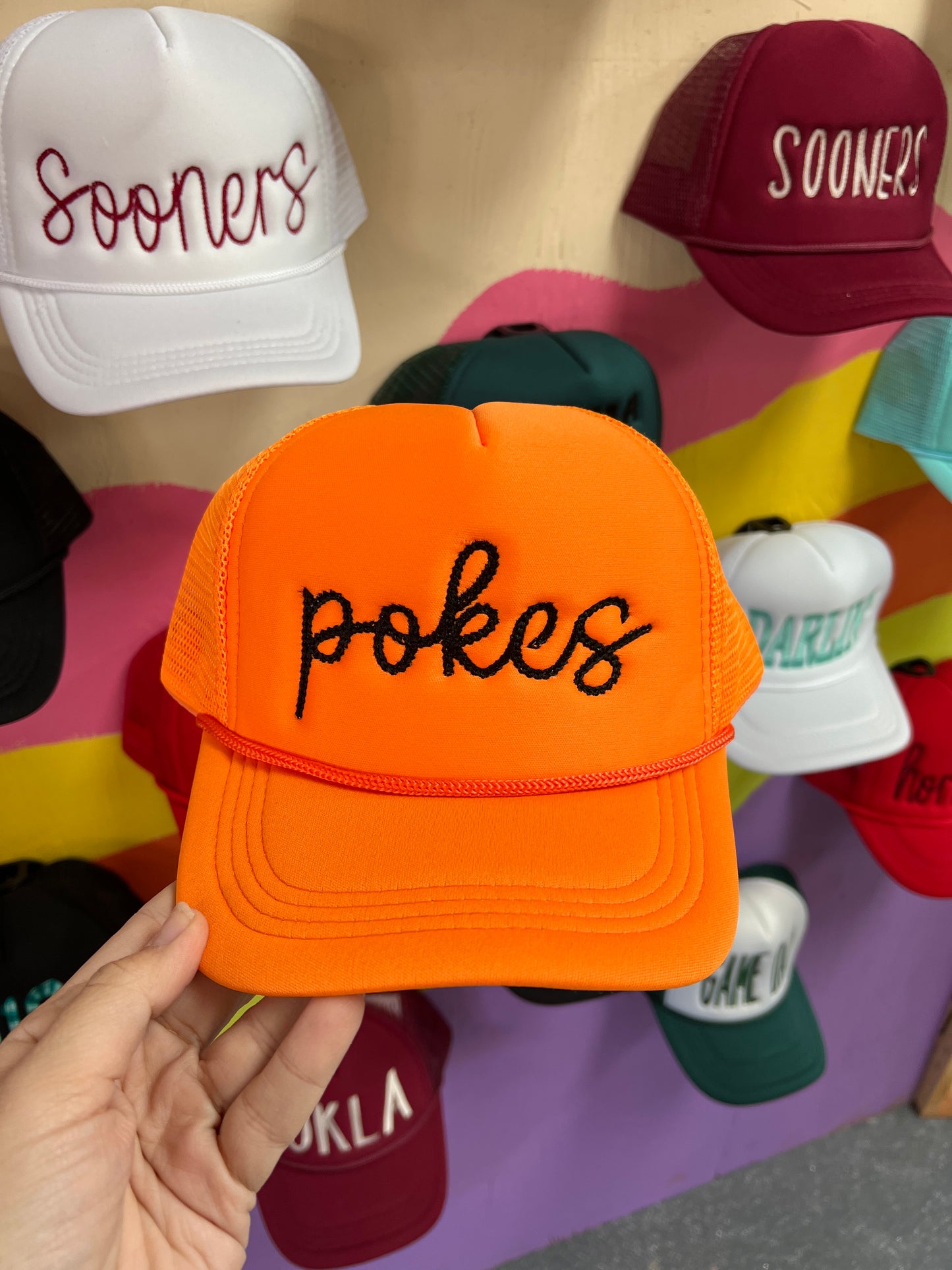 ORANGE TRUCKER POKES