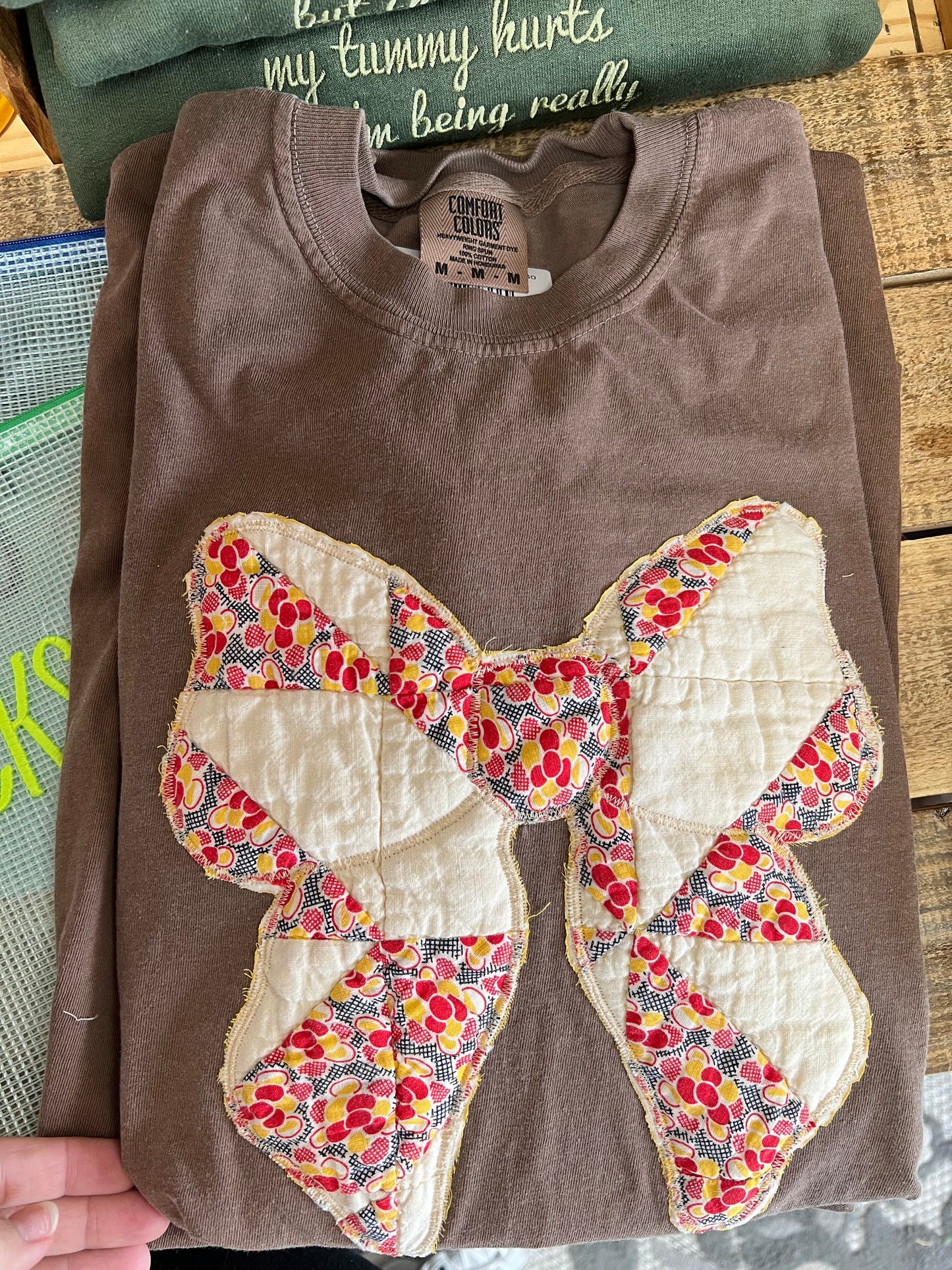 Quilted Bow - CC Espresso