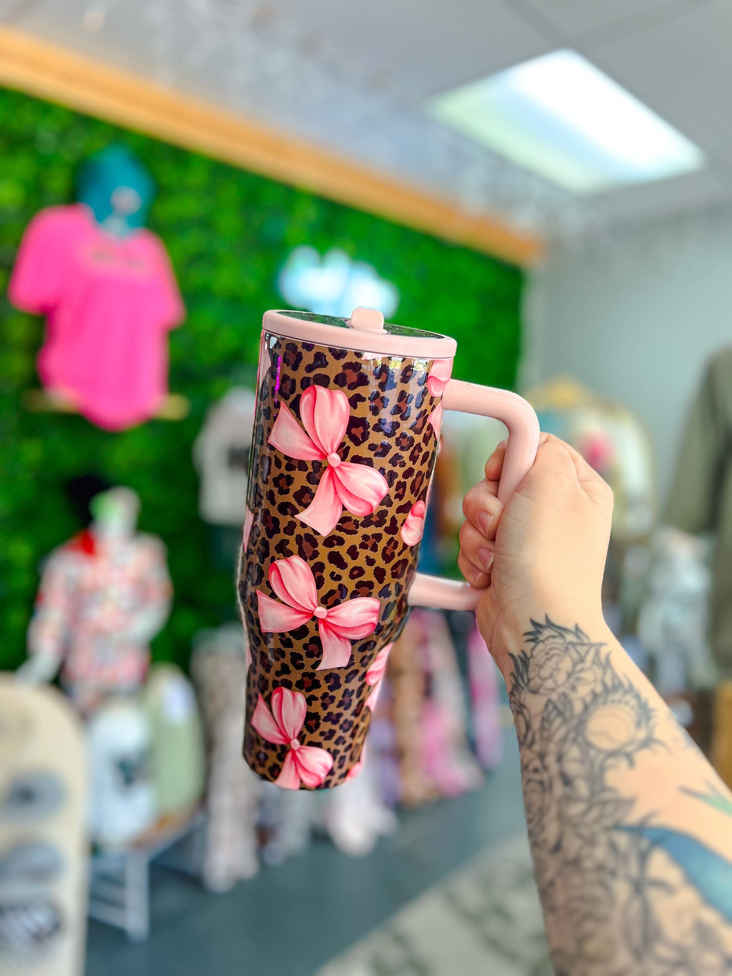 Leopard & Bows Tumbler