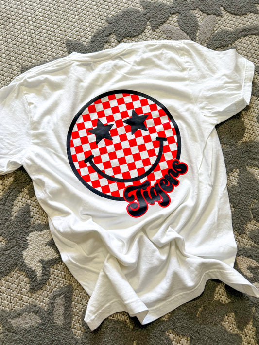 Happy Face Tigers - CC White