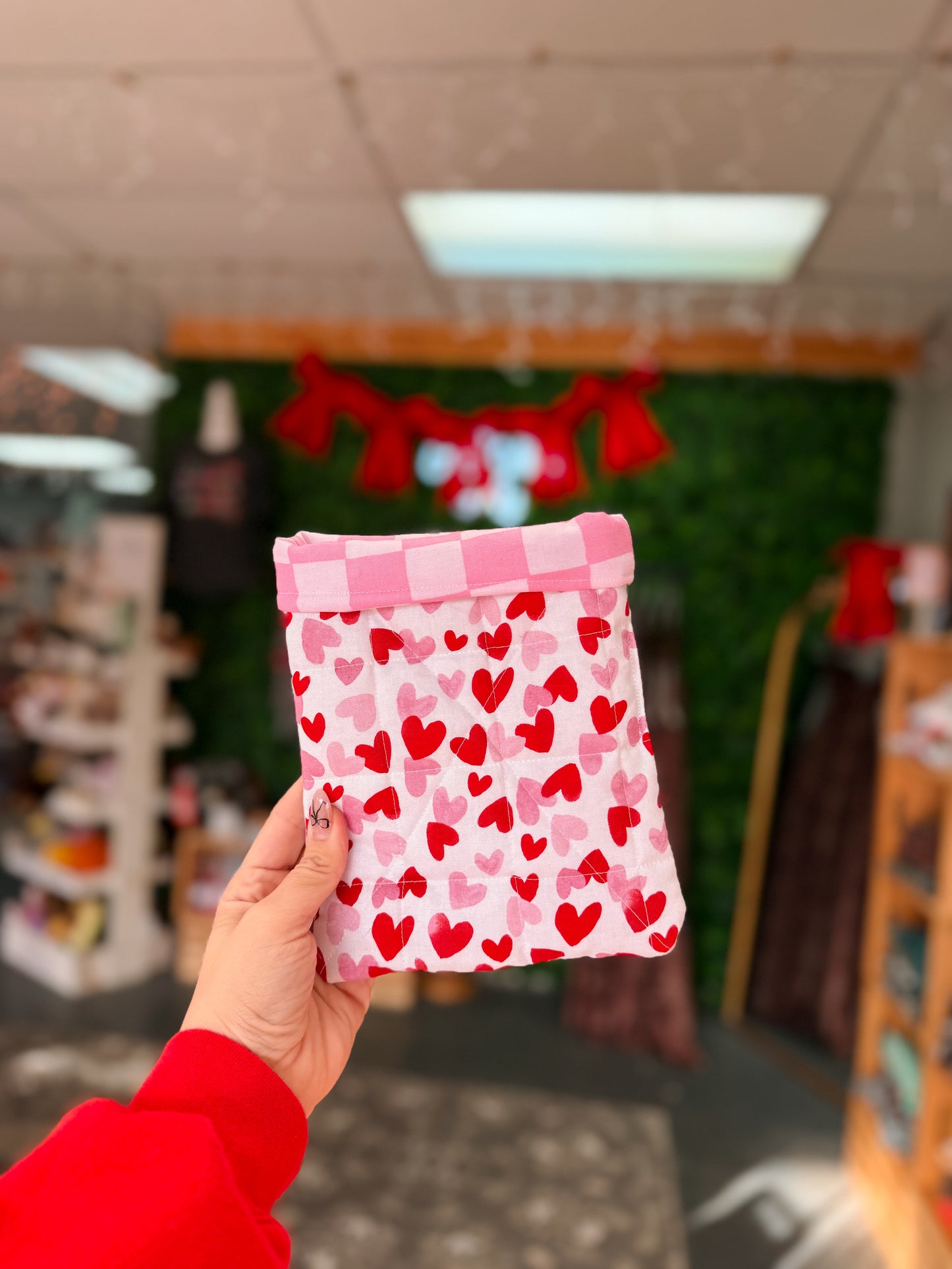 Pink Heart Kindle Sleeve