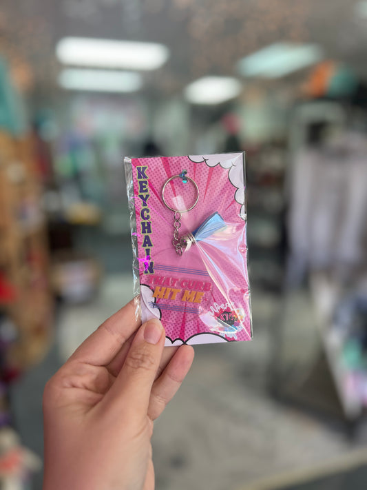 Curb Hit Me Circle Keychain