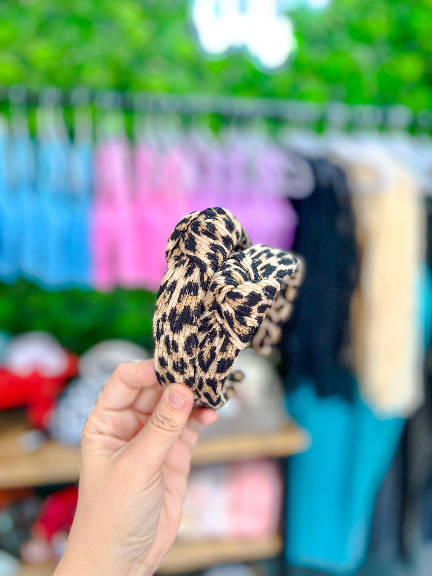 wild chick leopard headband