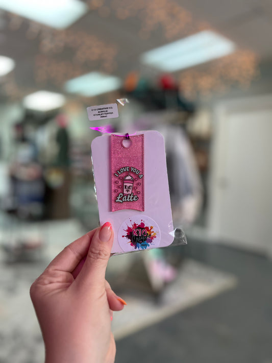 Love You a Latte Acrylic Toppers (40oz)