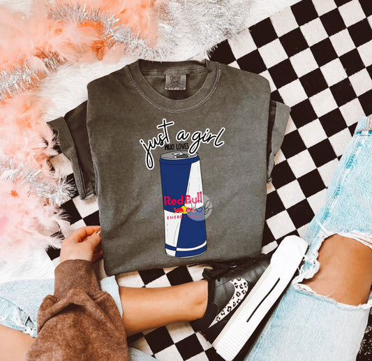 just a girl who loves red b u l l