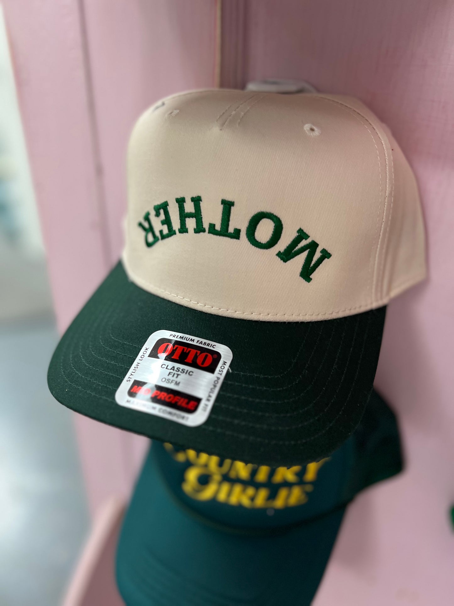 Mother - Green/Nat Canvas Trucker