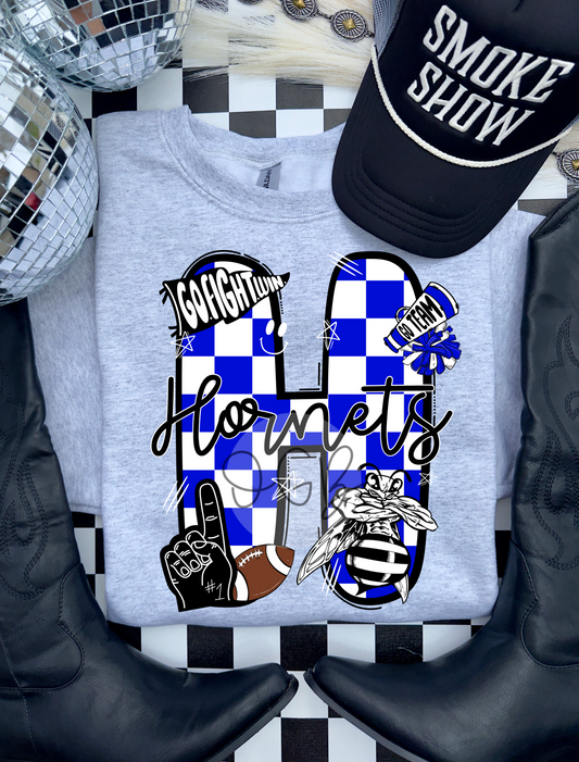 Checkered H | Colcord Hornets