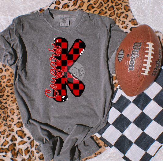 Checkered K - Cougars