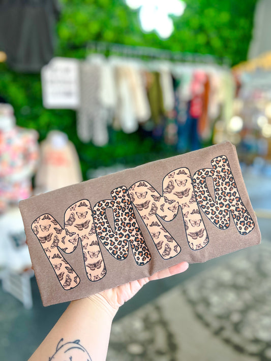 Custom Name/Word Tees {butterfly/leopard}
