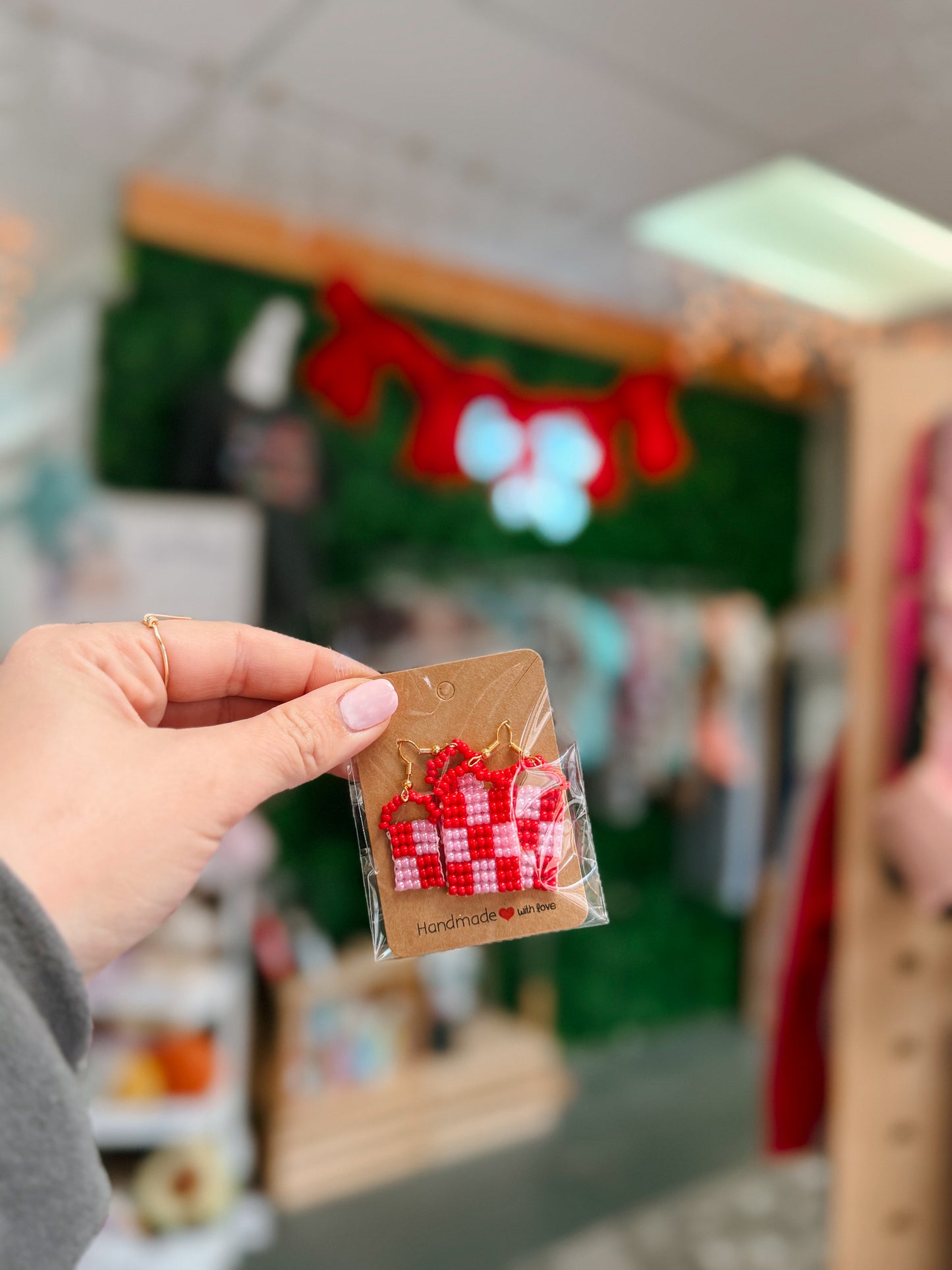 Red + Pink Checkered Design {mommy + me}