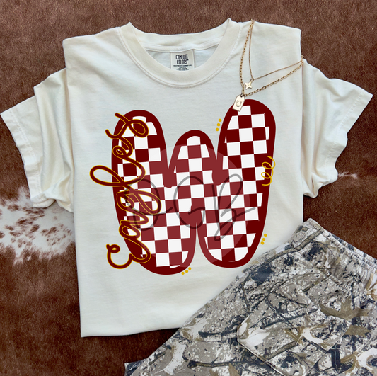 Checkered W Eagles