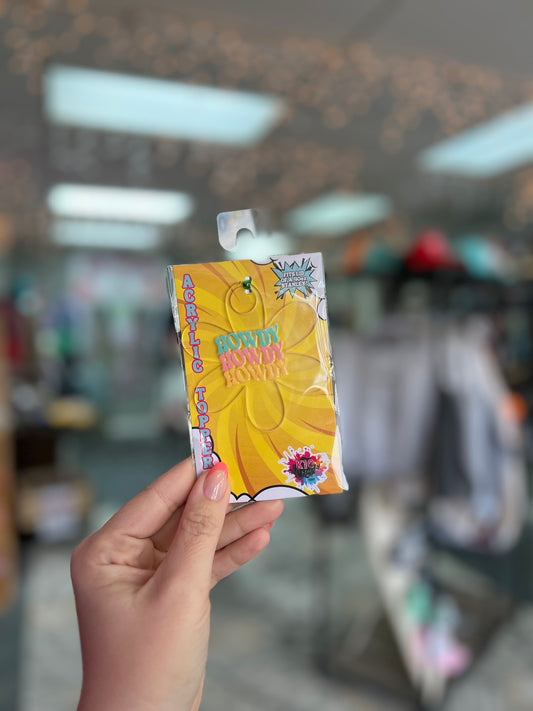 Howdy Acrylic Toppers (40oz)