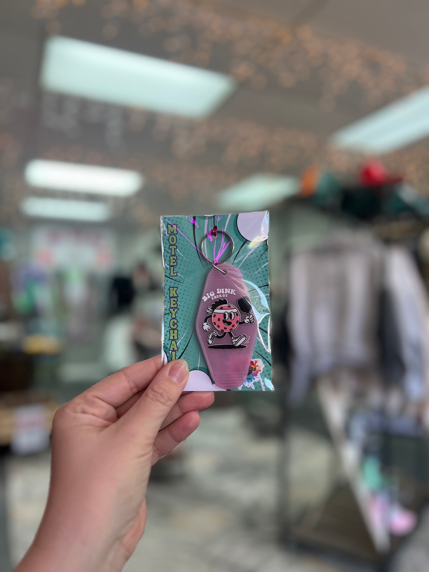Big Dink Energy, LtPink Motel Keychain