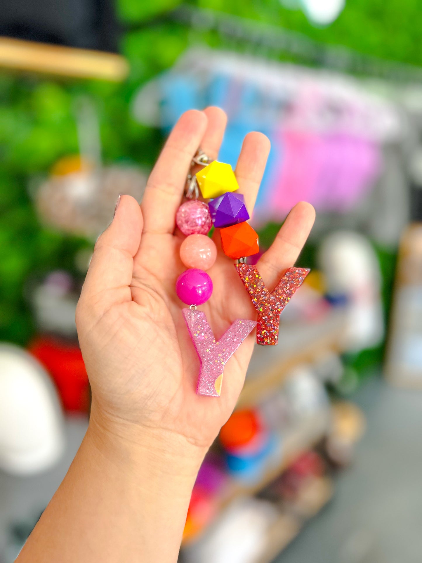 Y {beaded keychain}