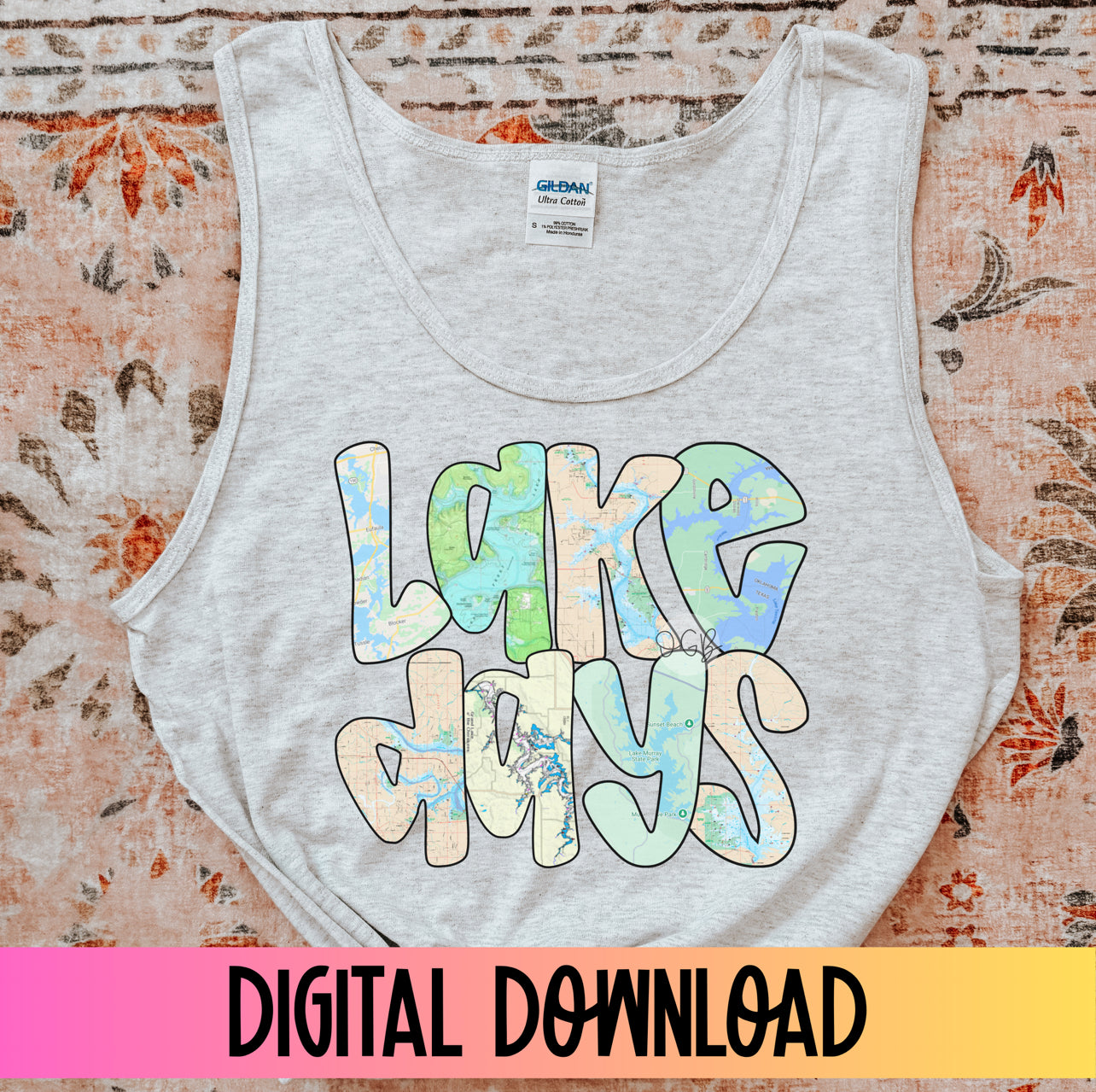 Oklahoma : lake days - PNG file