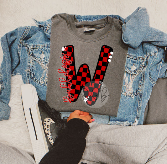 Checkered W - Bulldogs