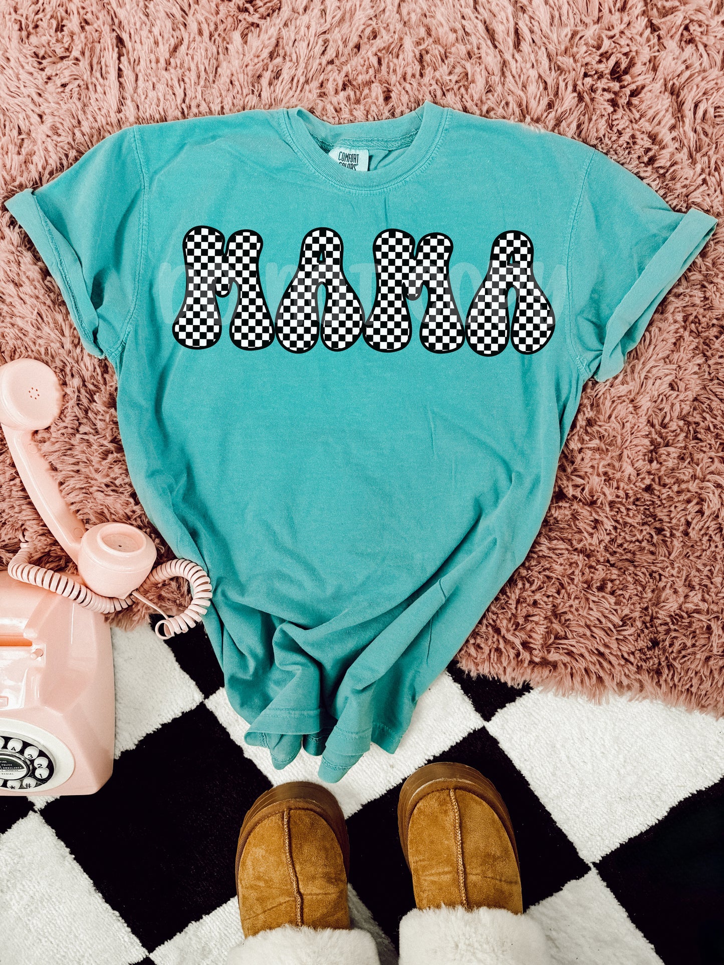 Checkered Name Tee