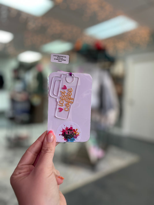 Iced coffee, StanShaped Acrylic Toppers (40oz)