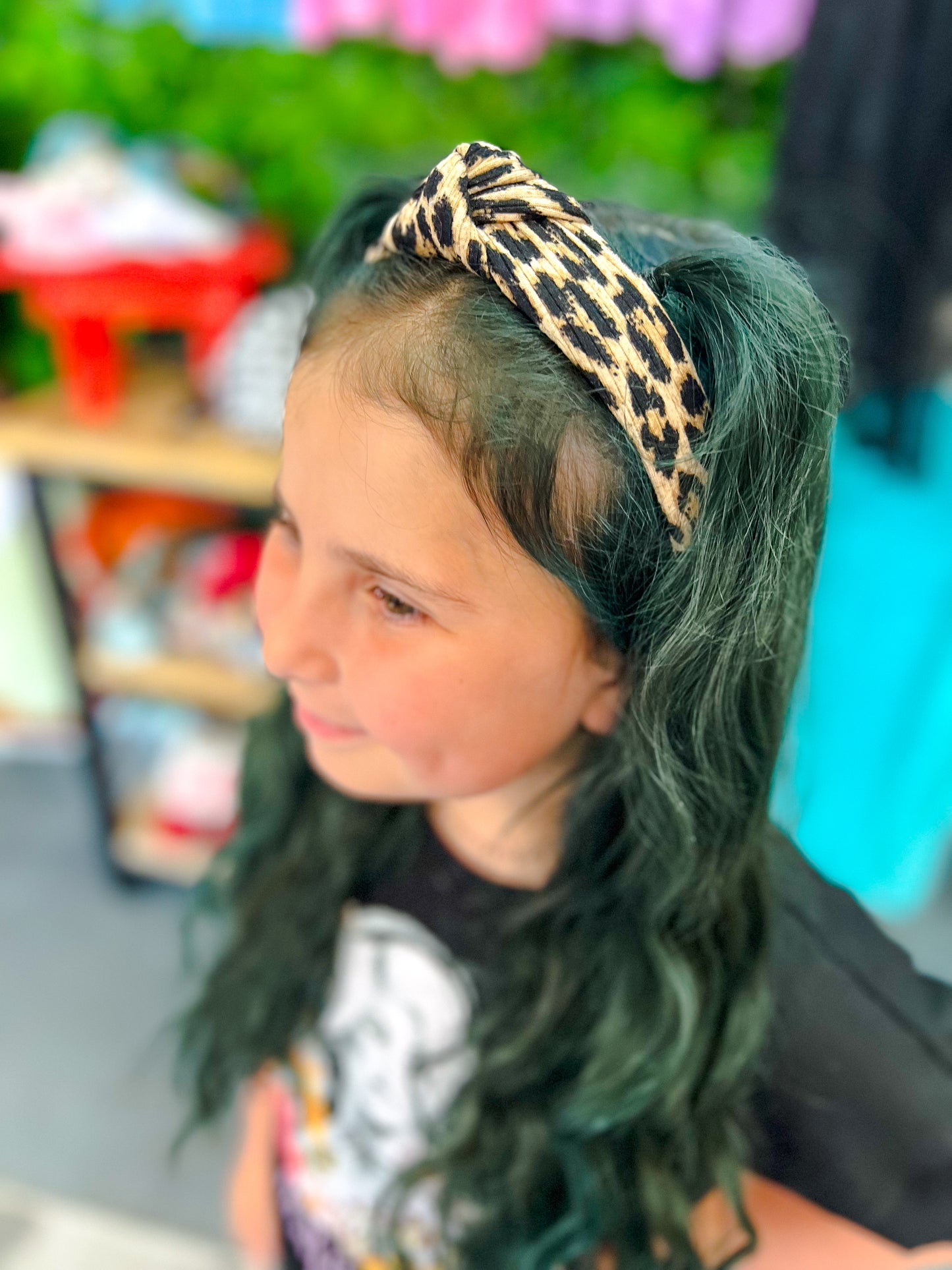 wild chick leopard headband