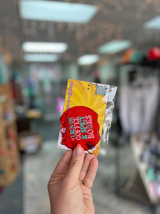 Coffee & Spicy Books Acrylic Toppers (40oz)