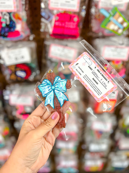 Cross w/ Bow - Leather & Lace