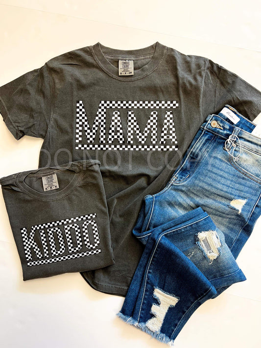 Checkered Mama CC Tee