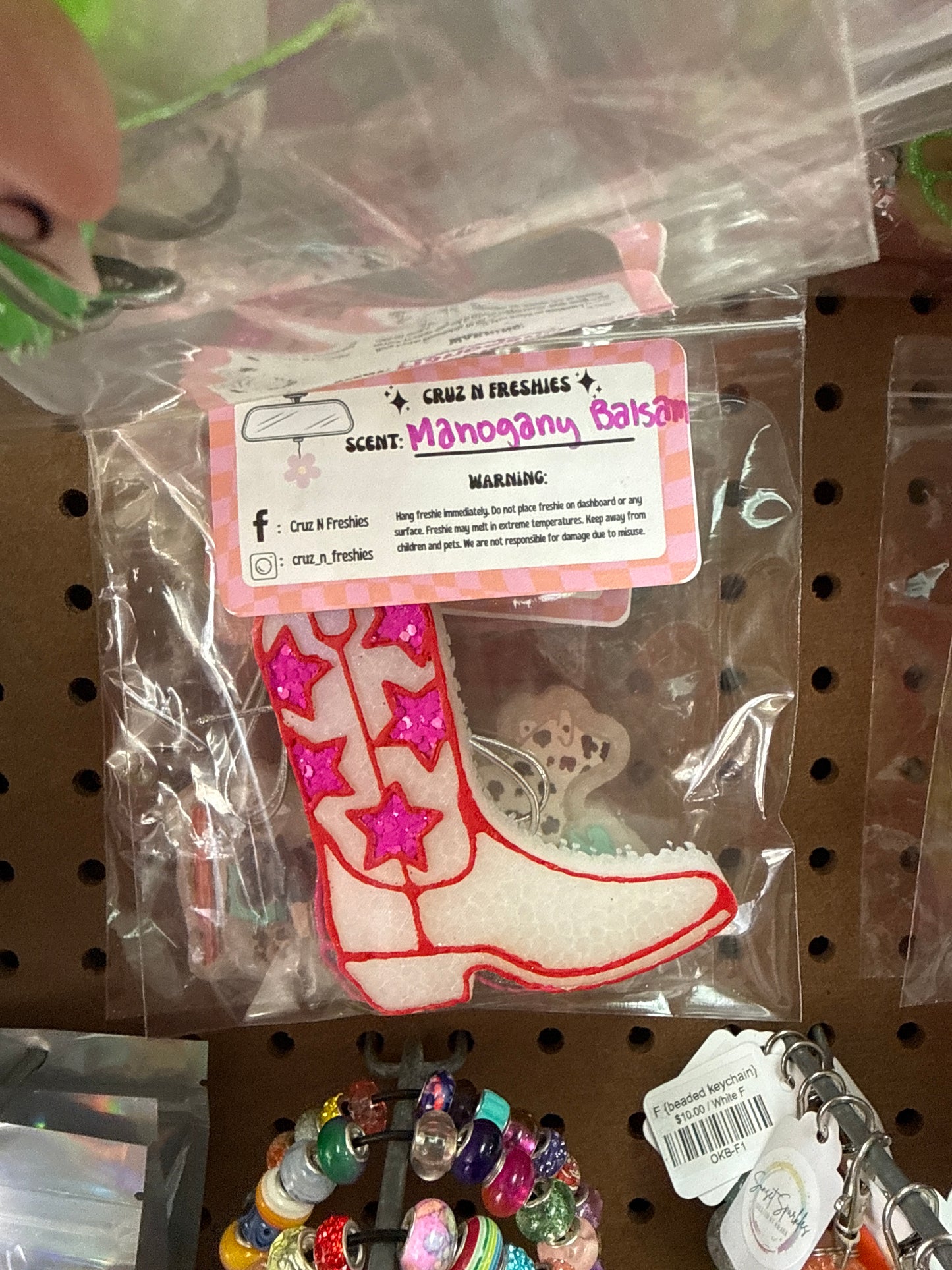 Red + Pink Star Boots - Mahogany Balsam