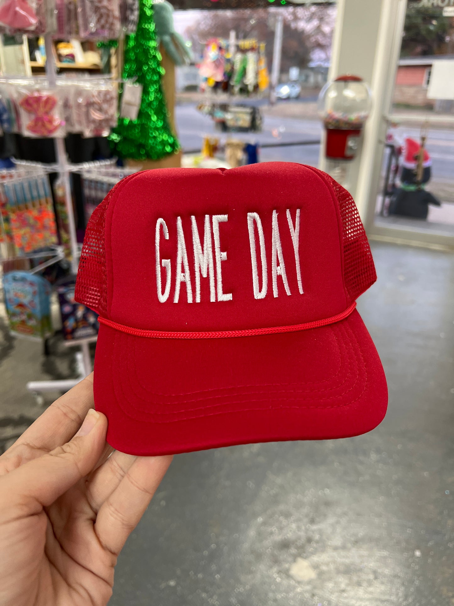 YOUTH RED TRUCKER GAME DAY