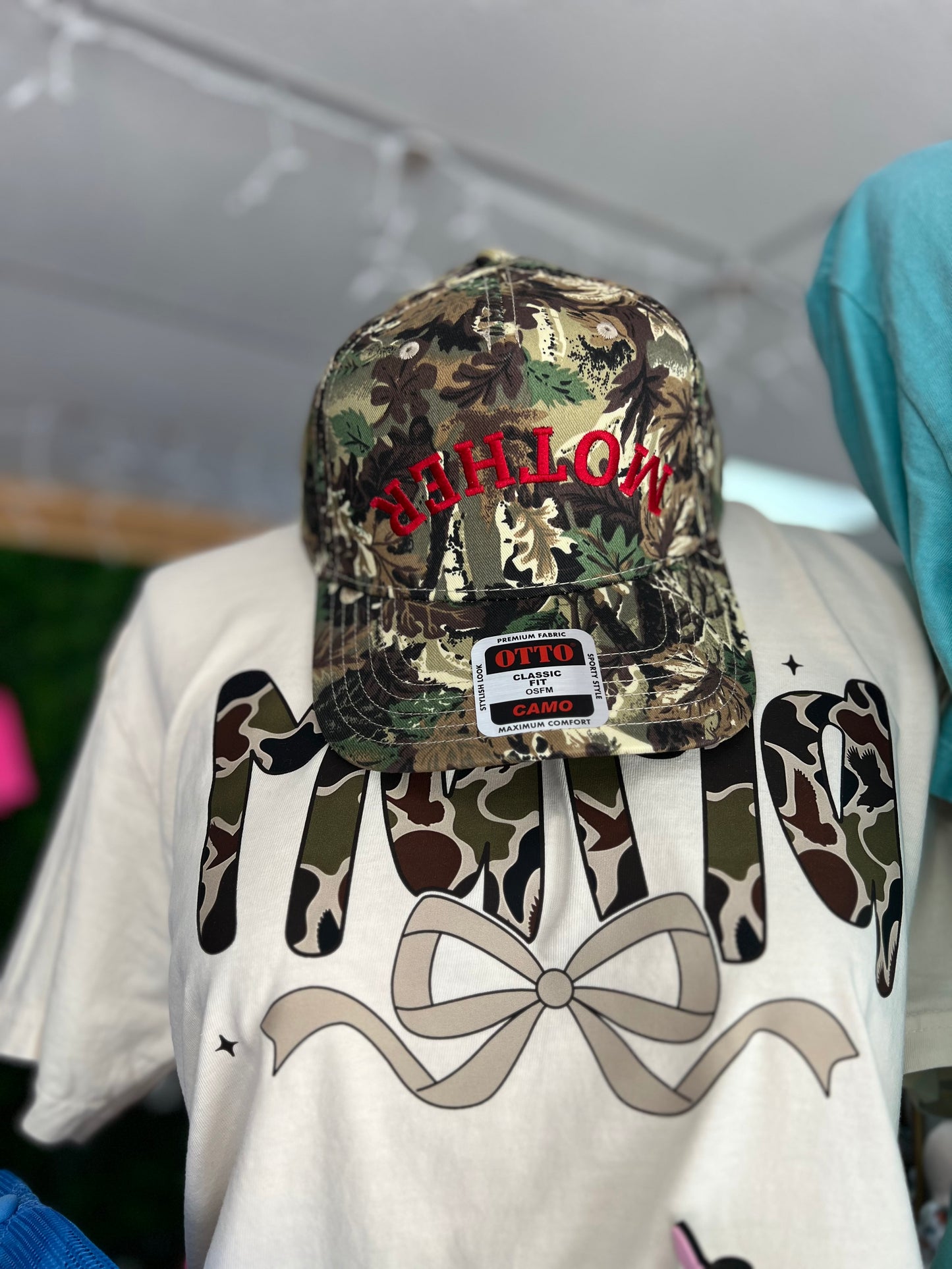 UPSIDE DOWN MOTHER - CAMO Canvas Trucker