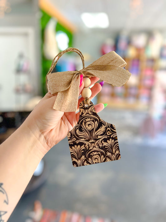 Cow Tag - Car Charm