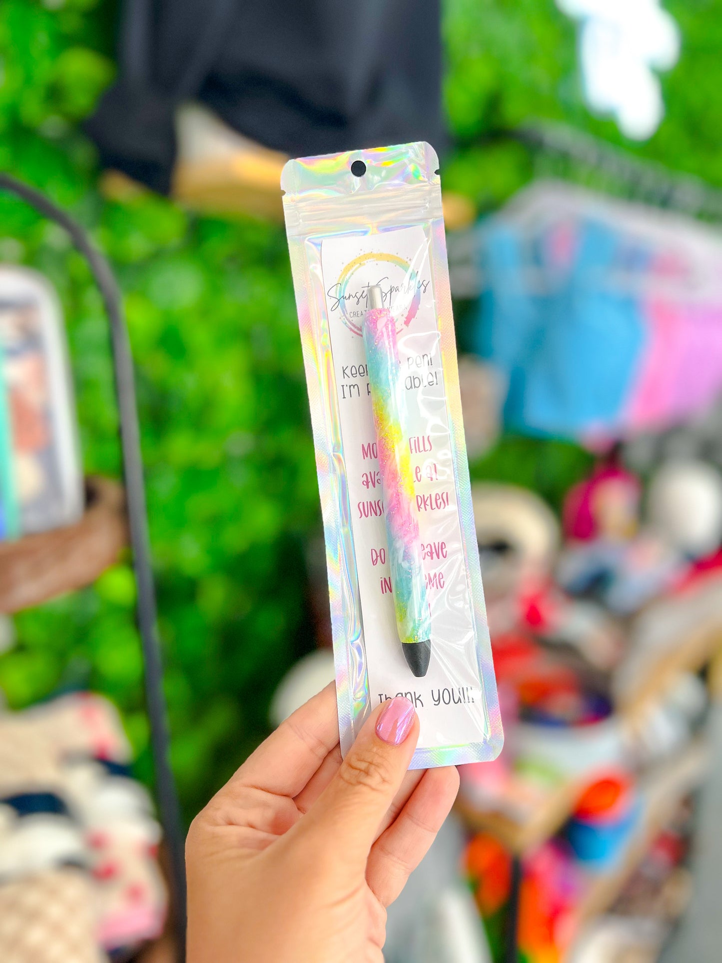 Neon Swirl Pen
