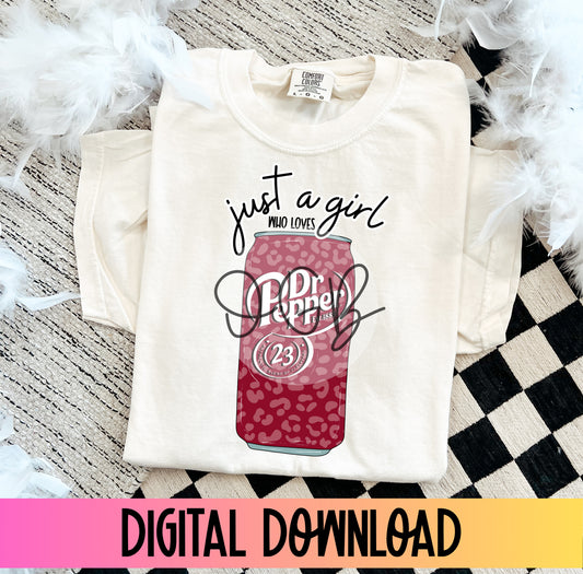 just a girl who loves dr. peppy - PNG file