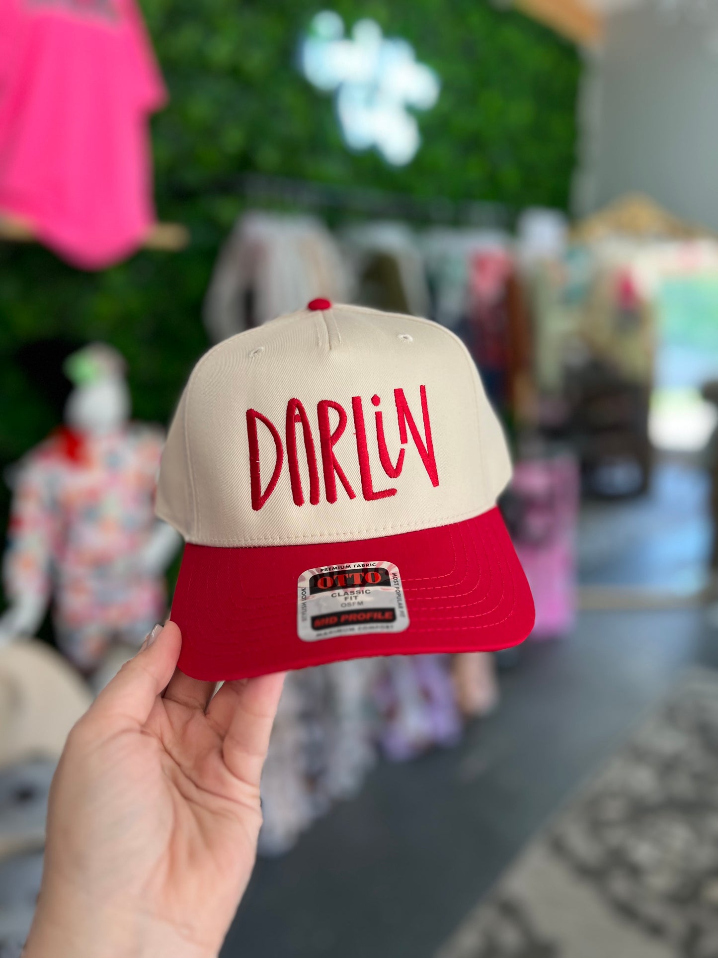 Darlin - RED/NAT CanvasTrucker