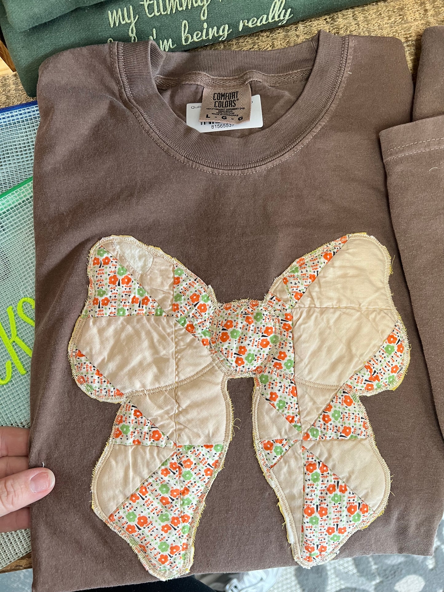 Quilted Bow - CC Espresso