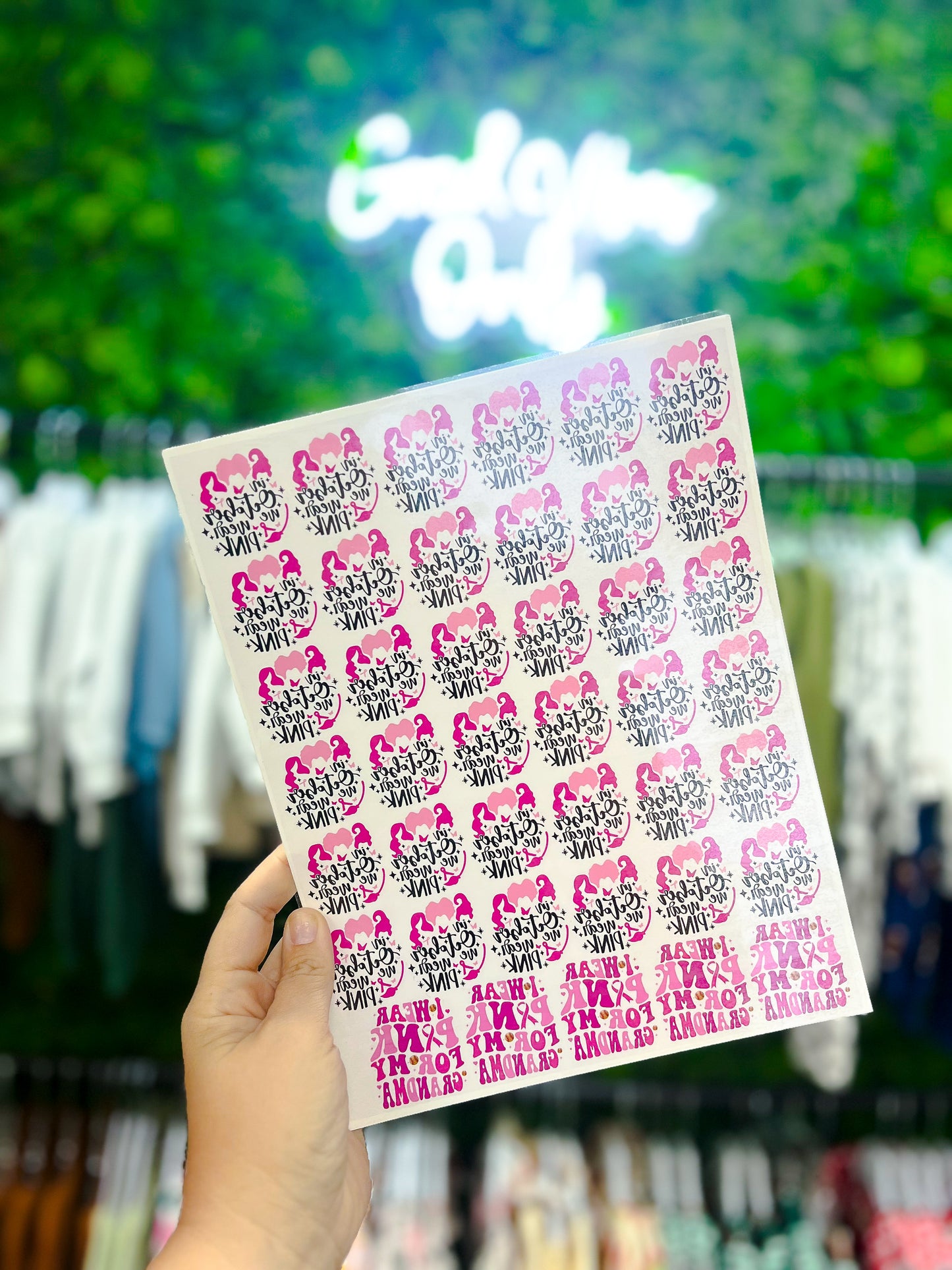 Temp Tattoo Sheets