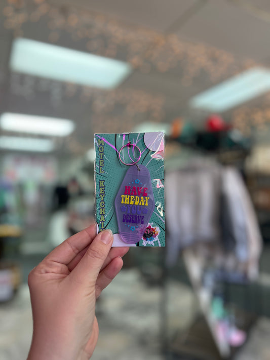 Day You Deserve, Purple Motel Keychain