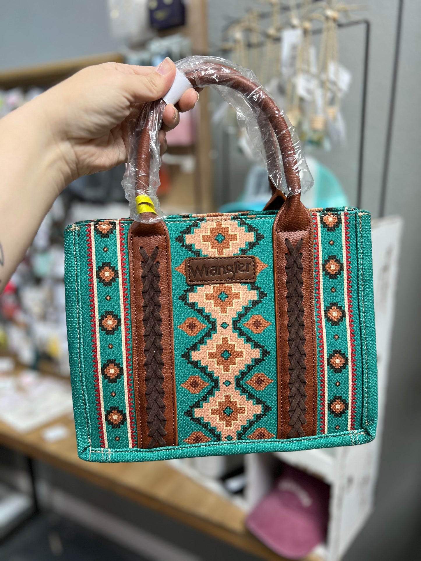Turq Aztec Wrangler Handbag