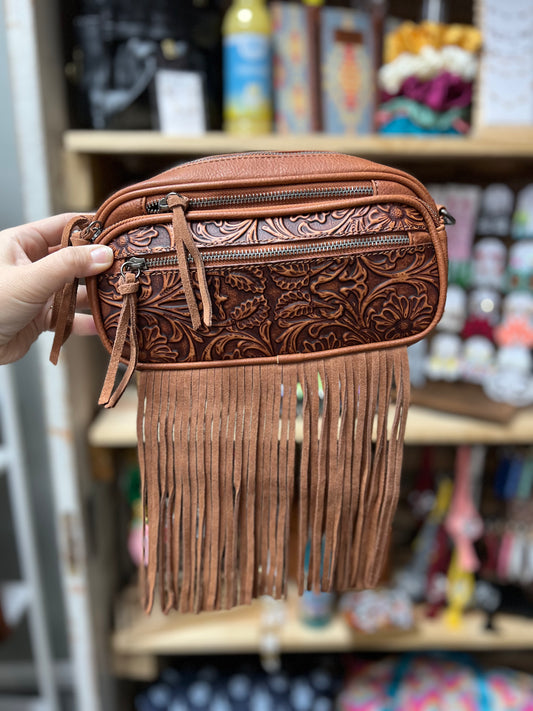 Cowhide/Leather Bucket Purse