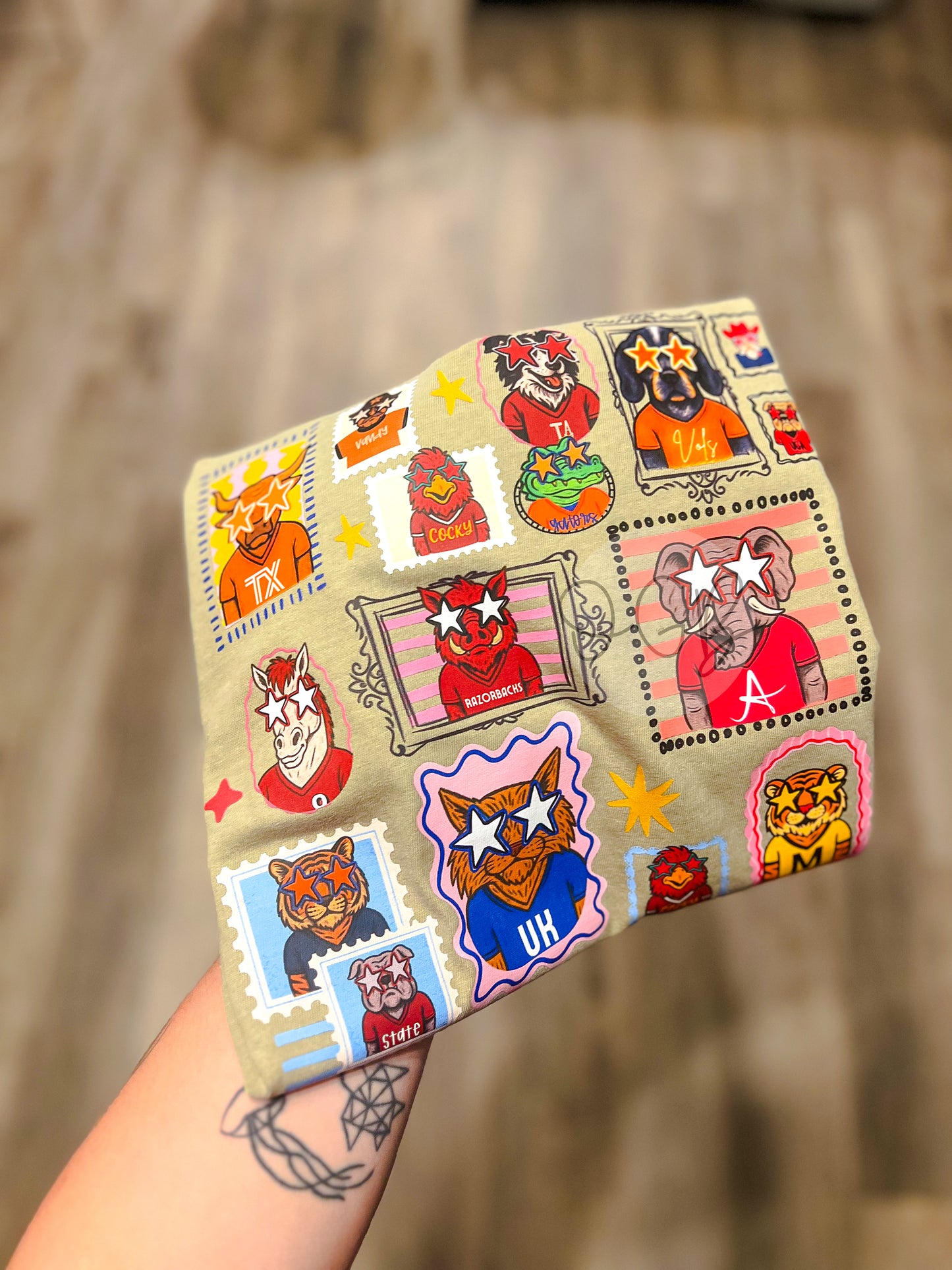 S E C Stamp Collage