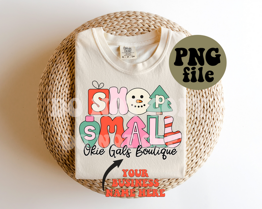 Christmas Retro Shop Small | Digital Download | PNG File