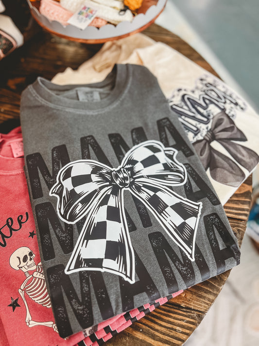 Checkered Bow Mama