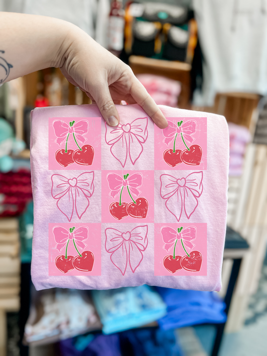 cherries and bows