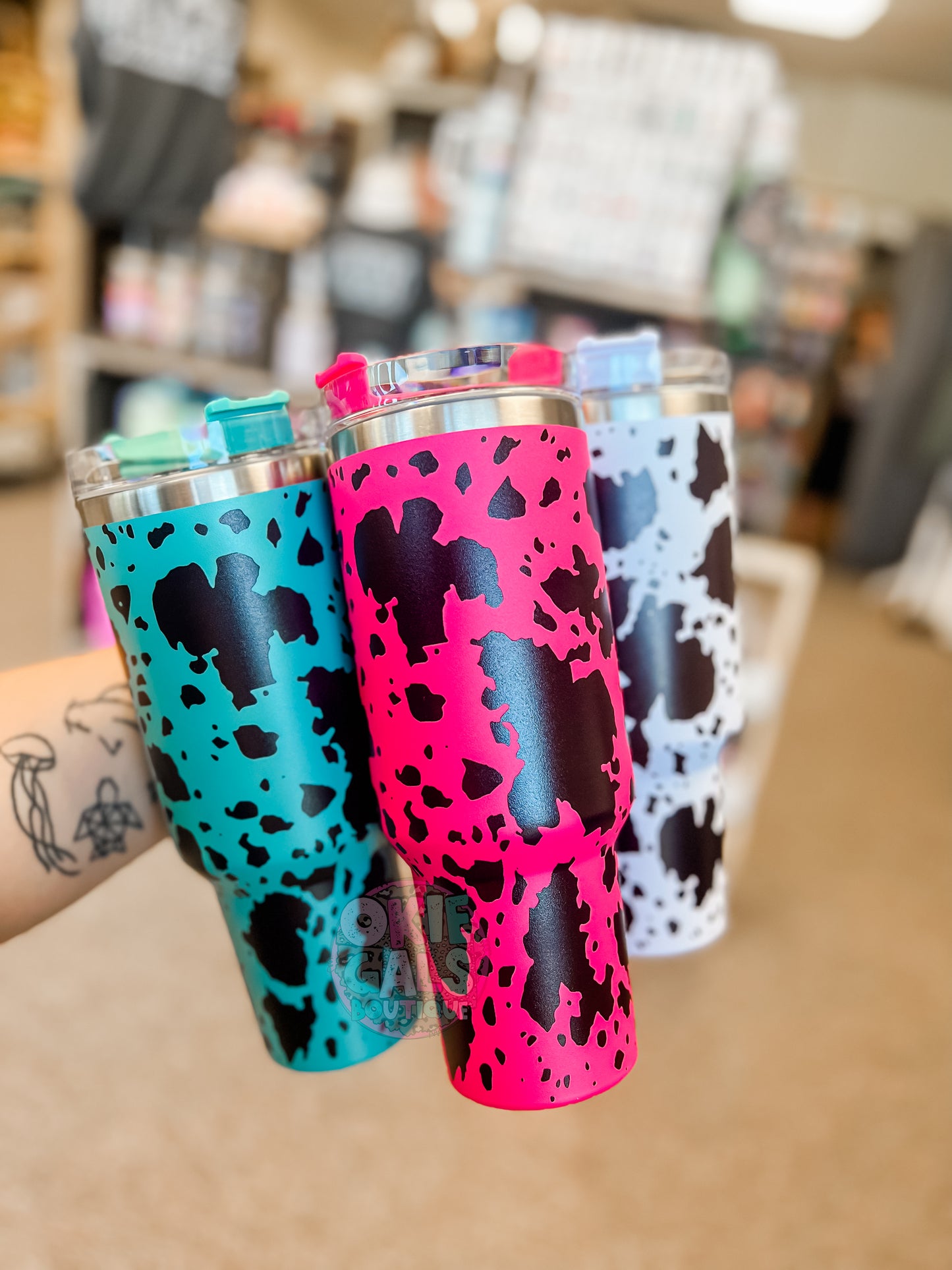 Cowprint Tumbler - 40oz