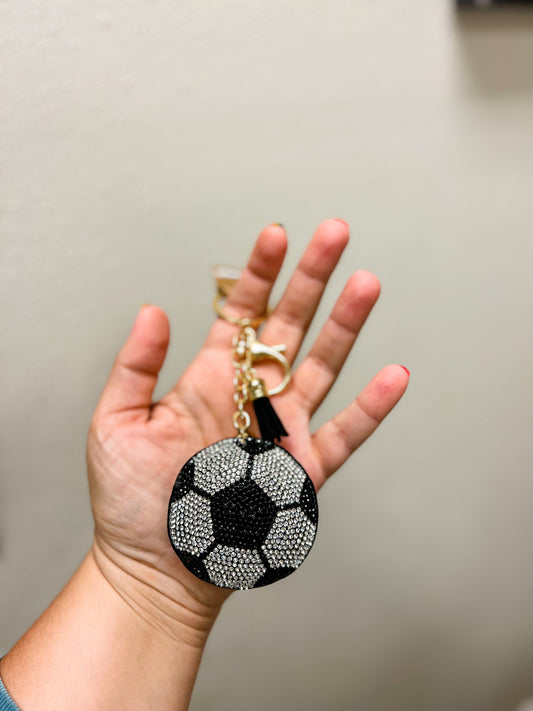 Stone Soccer Keychain